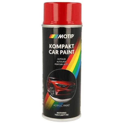 MOTIP Fahrzeug-Kombinationslack KOMPAKT AUTOLACK rot hochgl&auml;nzend 400 ml