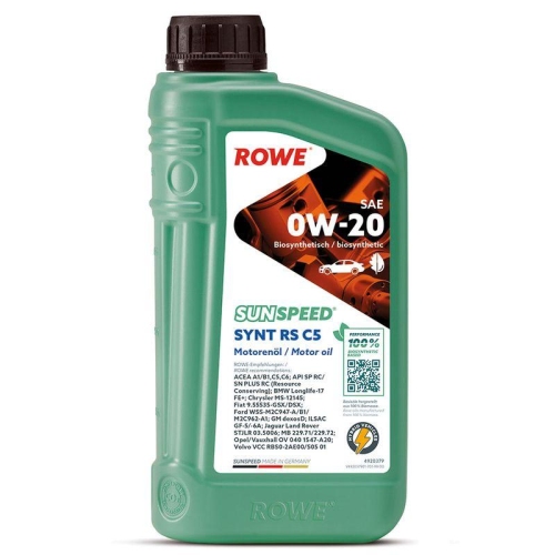 ROWE Motoröl SUNSPEED SYNT RS C5 SAE 0W-20 (4920379)