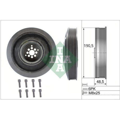 Schaeffler INA Riemenscheibensatz, Kurbelwelle