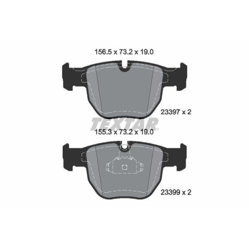 TEXTAR Bremsbelagsatz, Scheibenbremse Q+