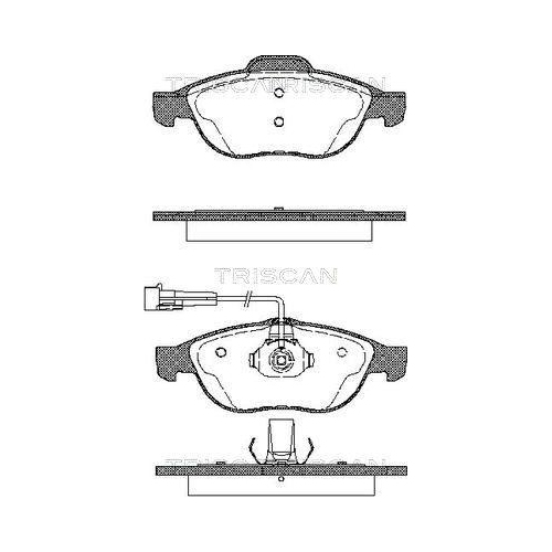 TRISCAN Bremsbelagsatz, Scheibenbremse