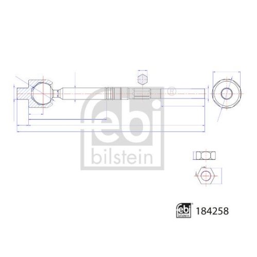 FEBI BILSTEIN Axialgelenk, Spurstange