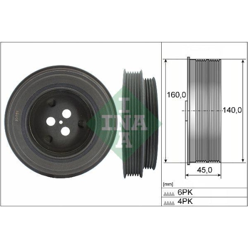 Schaeffler INA Riemenscheibe, Kurbelwelle