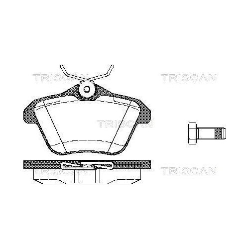TRISCAN Bremsbelagsatz, Scheibenbremse