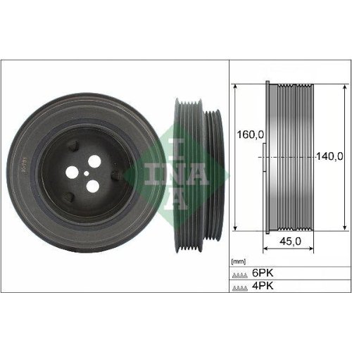 Schaeffler INA Riemenscheibe, Kurbelwelle