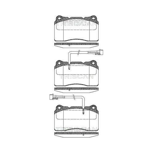 TRISCAN Bremsbelagsatz, Scheibenbremse