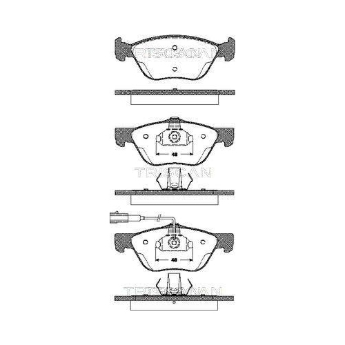 TRISCAN Bremsbelagsatz, Scheibenbremse