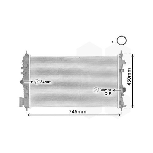 VAN WEZEL Kühler, Motorkühlung *** IR PLUS ***