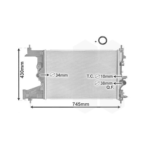 VAN WEZEL Kühler, Motorkühlung *** IR PLUS ***