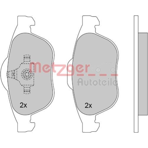 METZGER Bremsbelagsatz, Scheibenbremse