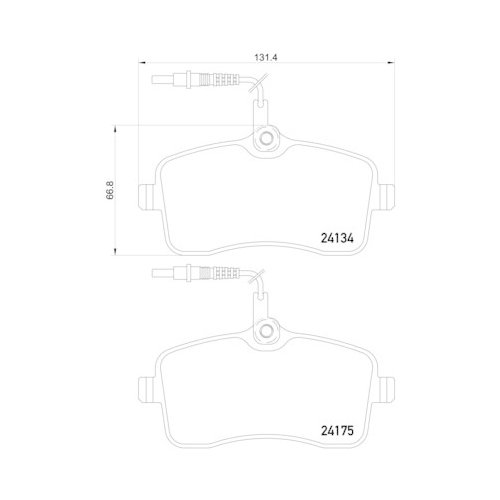 BREMBO Bremsbelagsatz, Scheibenbremse PRIME LINE