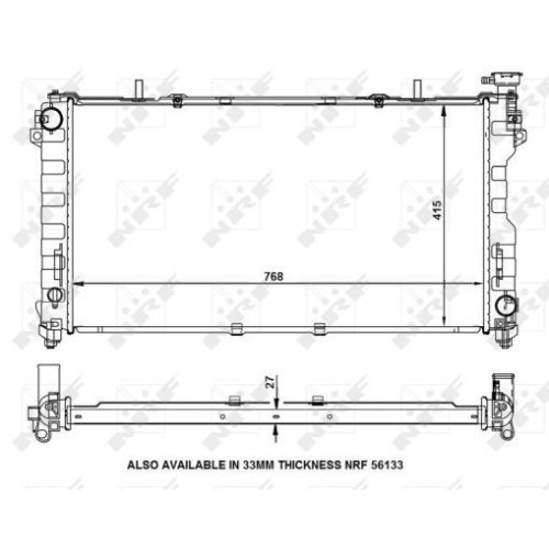 NRF Kühler, Motorkühlung EASY FIT