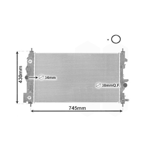 VAN WEZEL Kühler, Motorkühlung *** IR PLUS ***