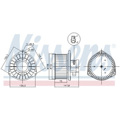 NISSENS Innenraumgebläse