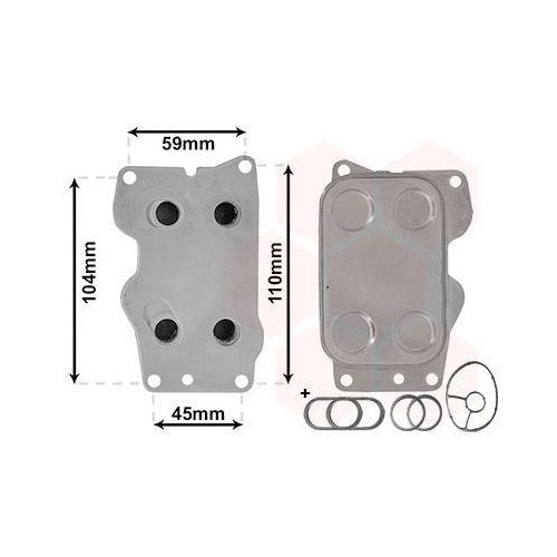 VAN WEZEL Ölkühler, Motoröl *** IR PLUS ***