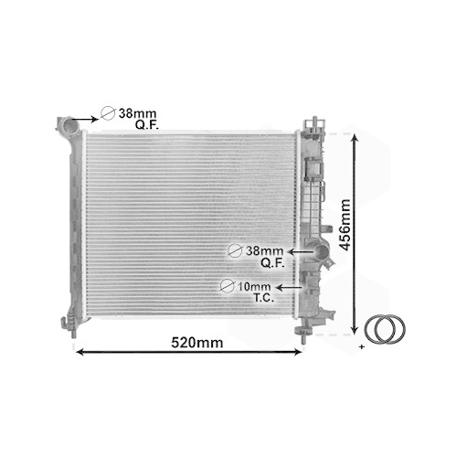 VAN WEZEL Kühler, Motorkühlung *** IR PLUS ***