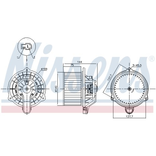 NISSENS Innenraumgebläse