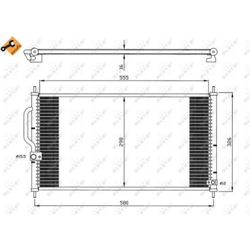 NRF Kondensator, Klimaanlage EASY FIT