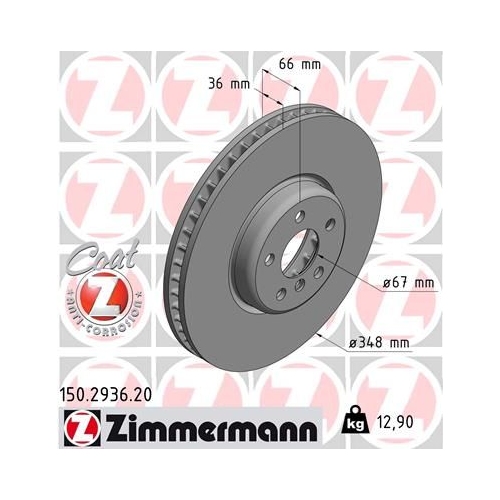 ZIMMERMANN Bremsscheibe COAT Z