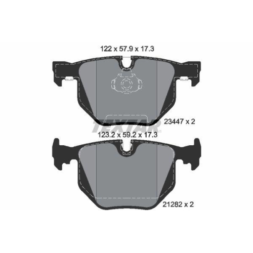 TEXTAR Bremsbelagsatz, Scheibenbremse Q+