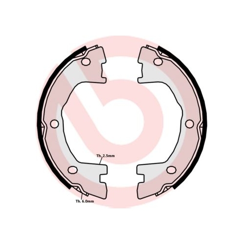 BREMBO Bremsbackensatz, Feststellbremse ESSENTIAL LINE