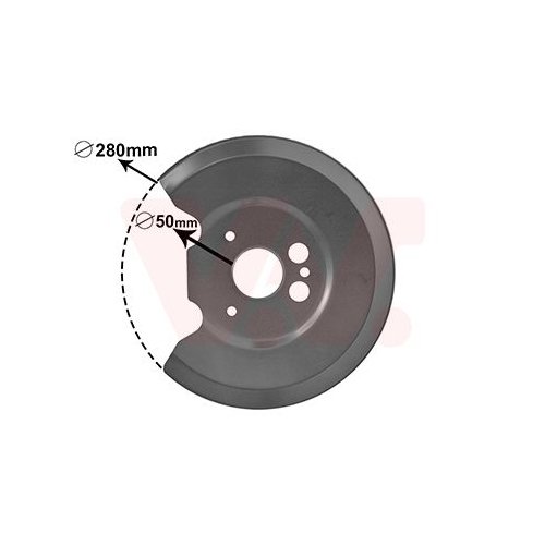 VAN WEZEL Spritzblech, Bremsscheibe