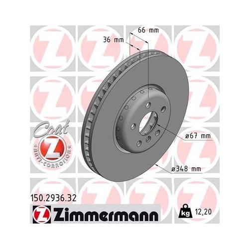 ZIMMERMANN Bremsscheibe FORMULA F