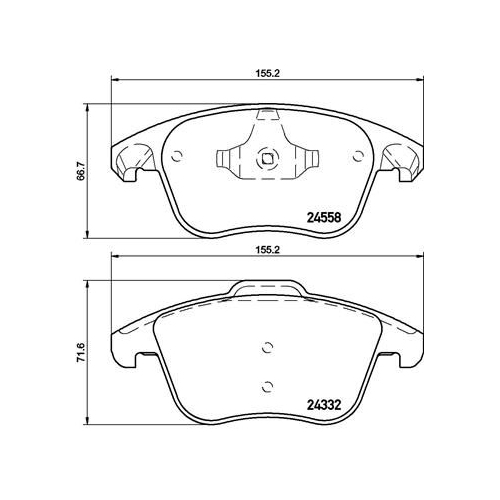 BREMBO Bremsbelagsatz, Scheibenbremse PRIME LINE