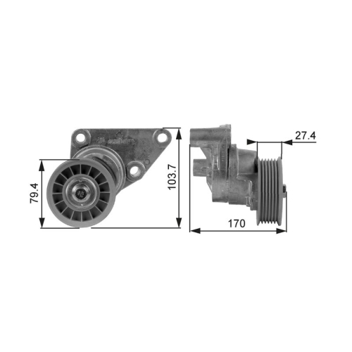 GATES Riemenspanner, Keilrippenriemen DriveAlign™