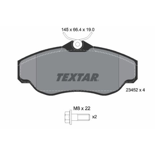 TEXTAR Bremsbelagsatz, Scheibenbremse Q+