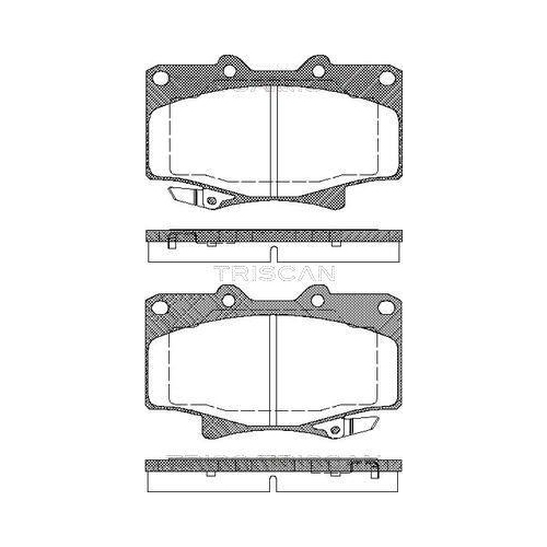 TRISCAN Bremsbelagsatz, Scheibenbremse