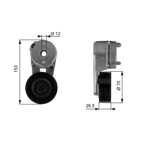 GATES Riemenspanner, Keilrippenriemen DriveAlign™