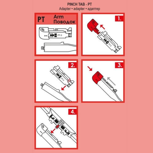 HEYNER Adapter, Wischblatt PINCH TAP