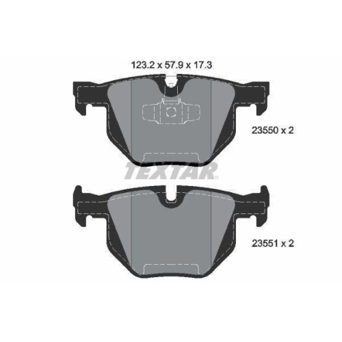 TEXTAR Bremsbelagsatz, Scheibenbremse Q+