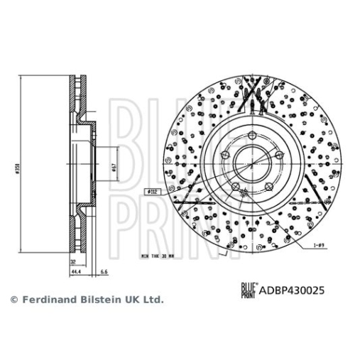 BLUE PRINT Bremsscheibe