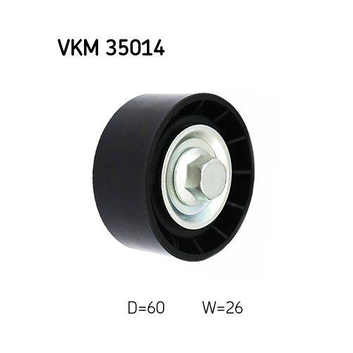 SKF Umlenk-/F&uuml;hrungsrolle, Keilrippenriemen