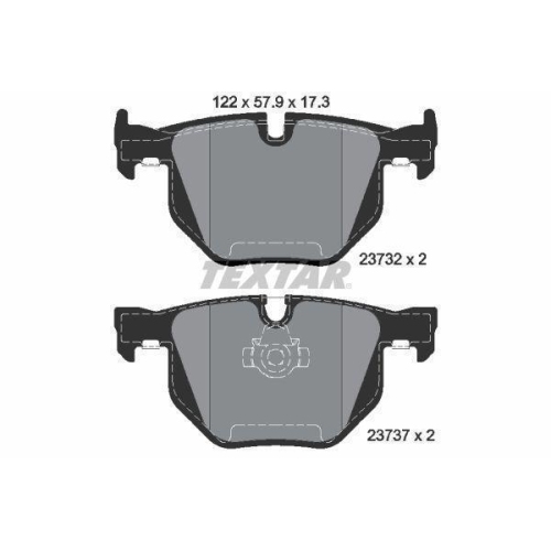 TEXTAR Bremsbelagsatz, Scheibenbremse Q+