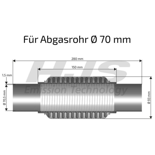 HJS Flexrohr, Abgasanlage interFLEX