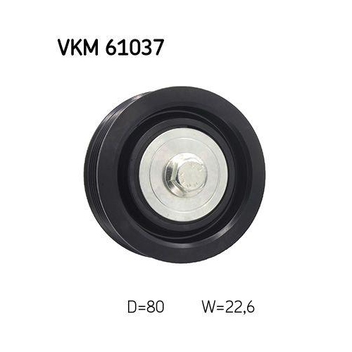 SKF Umlenk-/F&uuml;hrungsrolle, Keilrippenriemen