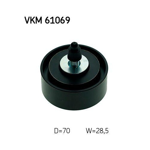 SKF Umlenk-/F&uuml;hrungsrolle, Keilrippenriemen