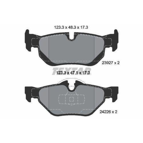 TEXTAR Bremsbelagsatz, Scheibenbremse Q+