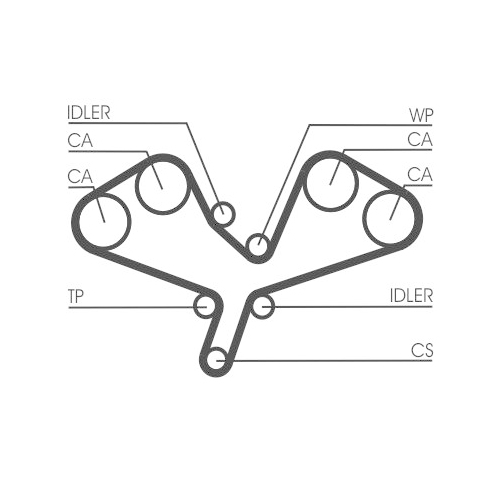 CONTINENTAL CTAM Zahnriemen