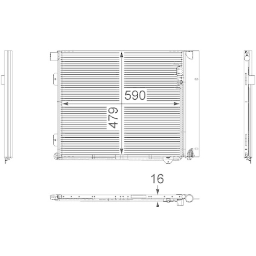 MAHLE Kondensator, Klimaanlage BEHR *** PREMIUM LINE ***