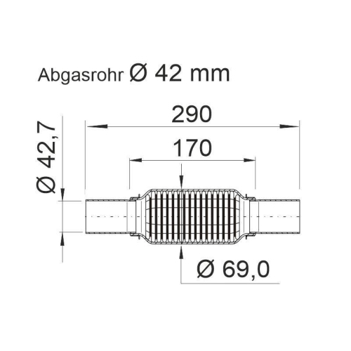 ERNST Flexrohr, Abgasanlage "soft"