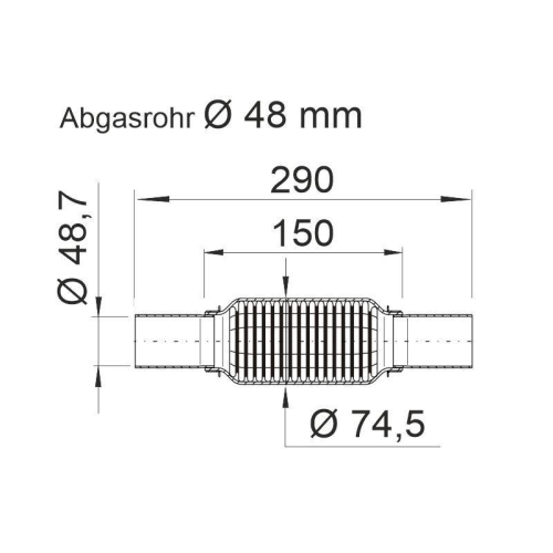 ERNST Flexrohr, Abgasanlage "soft"