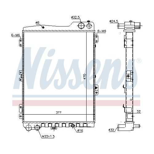 NISSENS Kühler, Motorkühlung