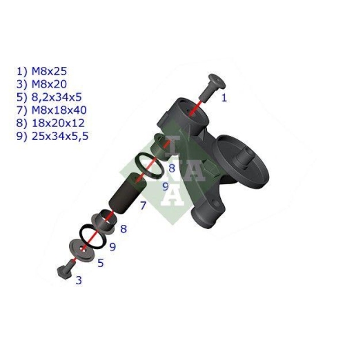 Schaeffler INA Reparatursatz, Spannarm-Keilrippenriemen