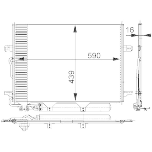 MAHLE Kondensator, Klimaanlage BEHR *** PREMIUM LINE ***