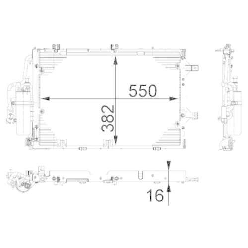 MAHLE Kondensator, Klimaanlage BEHR *** PREMIUM LINE ***