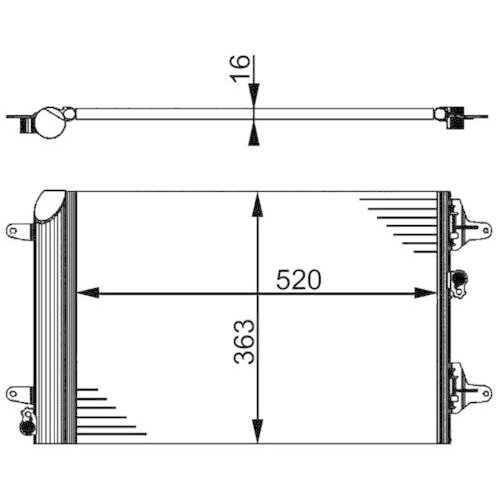 MAHLE Kondensator, Klimaanlage BEHR *** PREMIUM LINE ***